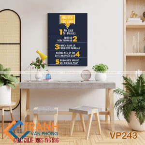 Tranh động lực slogan trang trí - VP243