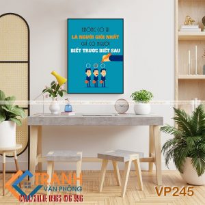 Tranh động lực slogan trang trí - VP245