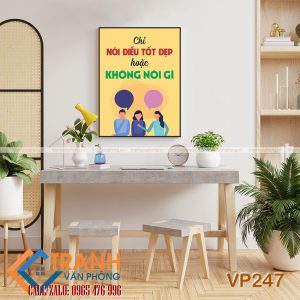Tranh động lực slogan trang trí - VP247