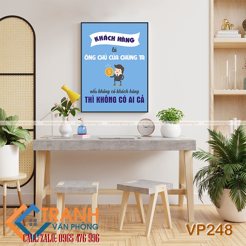 Tranh động lực slogan trang trí - VP248 1 Tranh động lực slogan trang trí - VP248