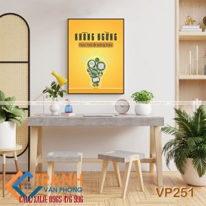 Tranh động lực slogan trang trí - VP251