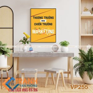 Tranh động lực slogan trang trí - VP255