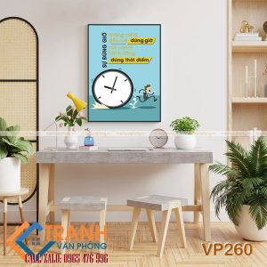 Tranh động lực slogan trang trí - VP260