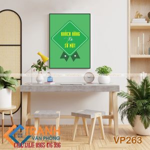 Tranh động lực slogan trang trí - VP263