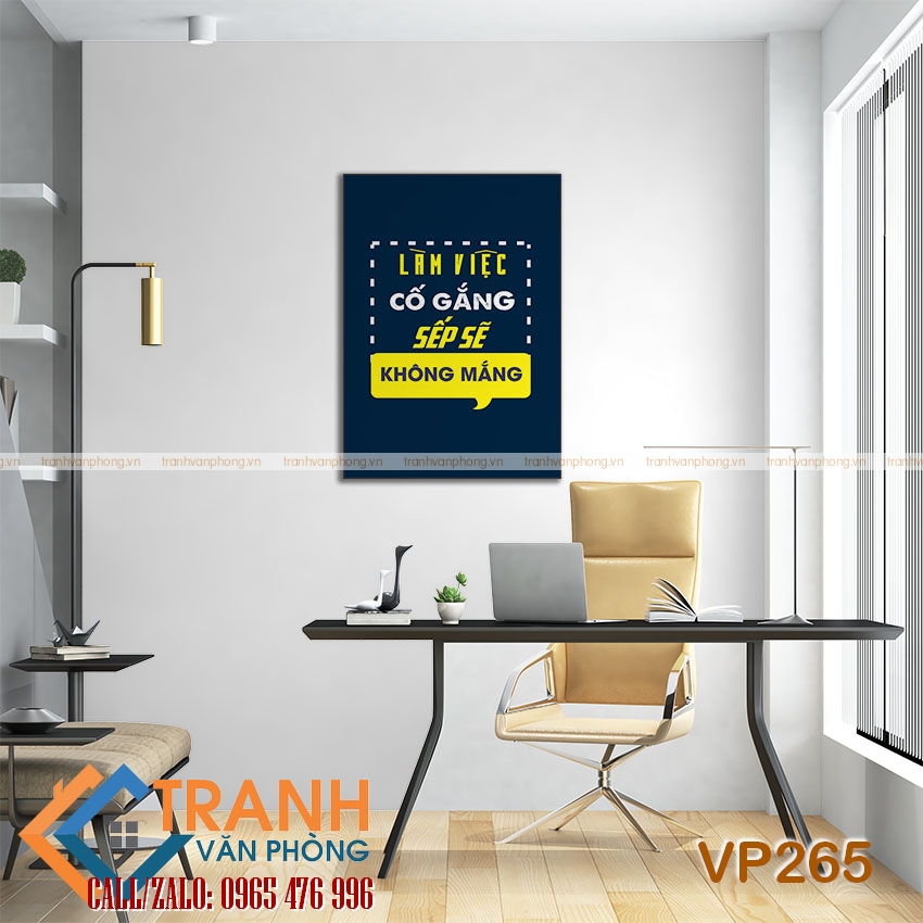 Tranh động lực slogan trang trí - VP265 2 Tranh động lực slogan trang trí - VP265 - Ảnh 2