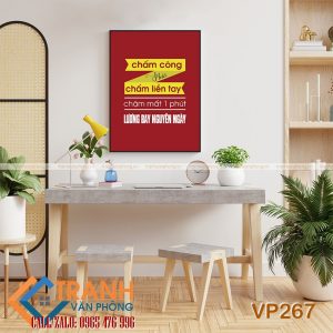 Tranh động lực slogan trang trí - VP267
