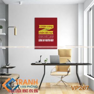 Tranh động lực slogan trang trí - VP267 - Ảnh 2