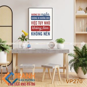 Tranh động lực slogan trang trí - VP270