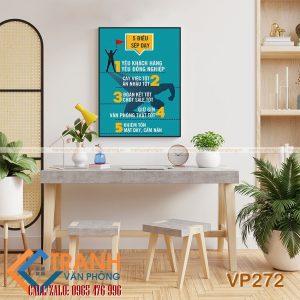 Tranh động lực slogan trang trí - VP272