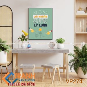 Tranh động lực slogan trang trí - VP274