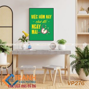Tranh động lực slogan trang trí - VP276