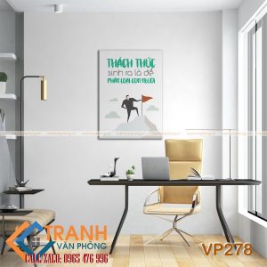 Tranh động lực slogan trang trí - VP278 3 Tranh động lực slogan trang trí - VP278 - Ảnh 2