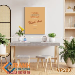 Tranh động lực slogan trang trí - VP283