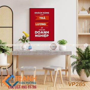 Tranh động lực slogan trang trí - VP285