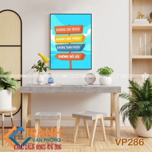 Tranh động lực slogan trang trí - VP286