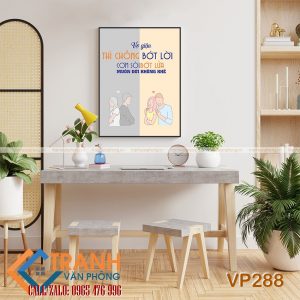 Tranh động lực slogan trang trí - VP288
