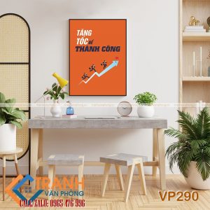 Tranh động lực slogan trang trí - VP290