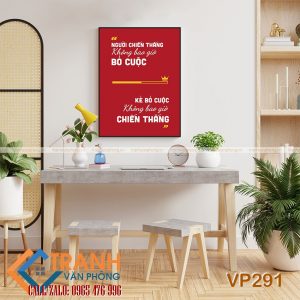 Tranh động lực slogan trang trí - VP291