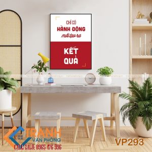 Tranh động lực slogan trang trí - VP293
