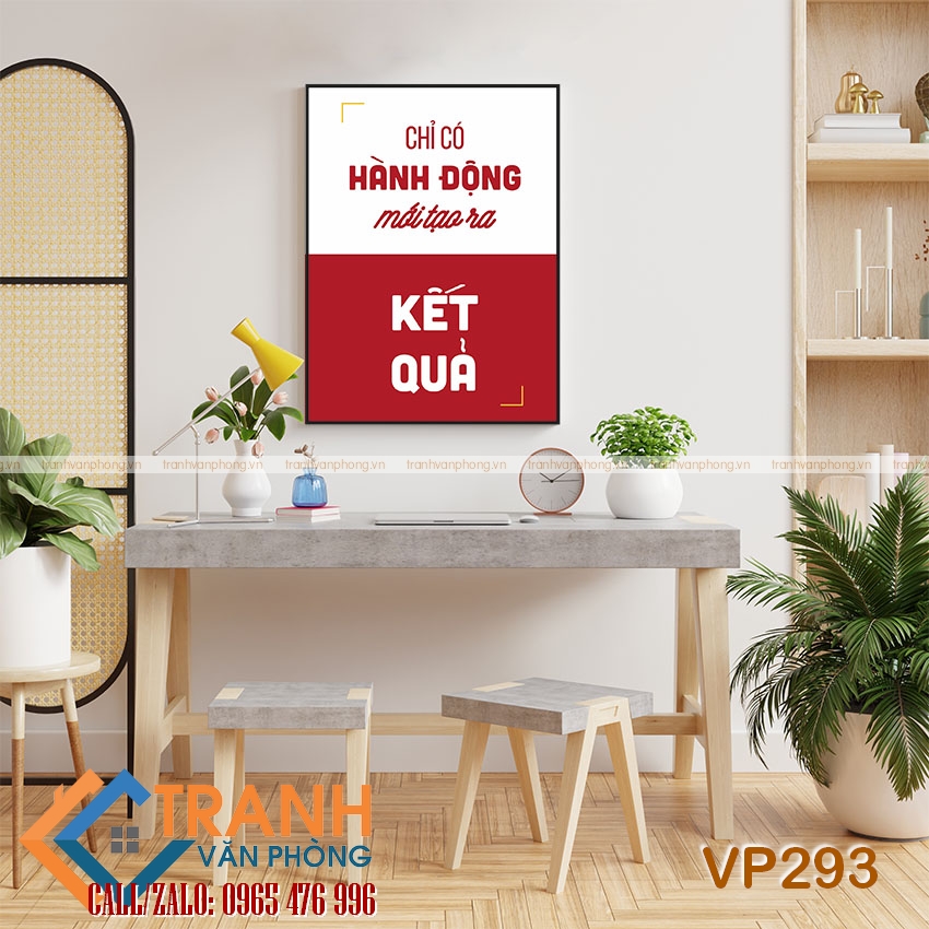 Tranh động lực slogan trang trí - VP293 1 Tranh động lực slogan trang trí - VP293