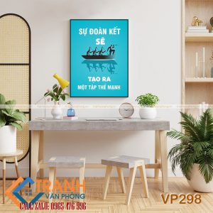 Tranh động lực slogan trang trí - VP298