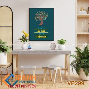 Tranh động lực slogan trang trí - VP299