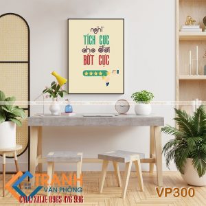 Tranh động lực slogan trang trí - VP300