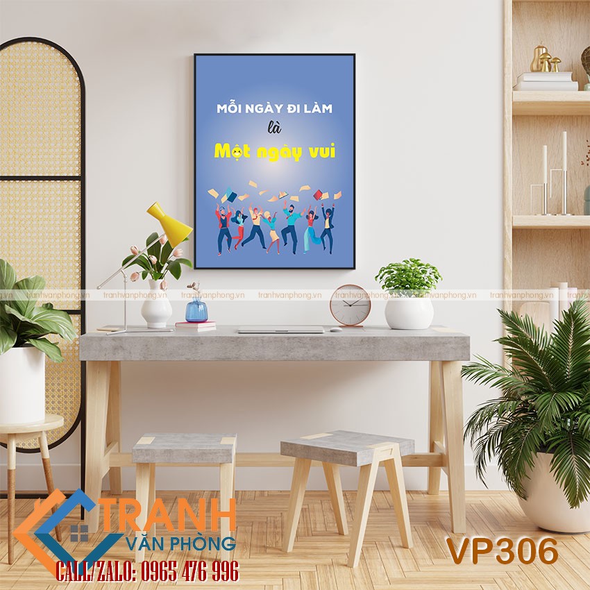 Tranh động lực slogan trang trí - VP306 1 Tranh động lực slogan trang trí - VP306