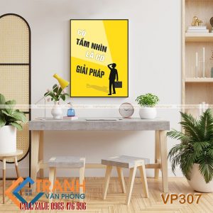 Tranh động lực slogan trang trí - VP307