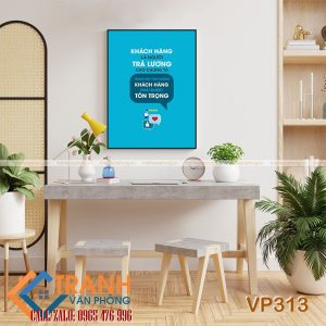 Tranh động lực slogan trang trí - VP313
