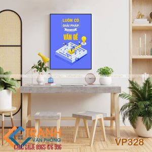 Tranh động lực slogan trang trí - VP328