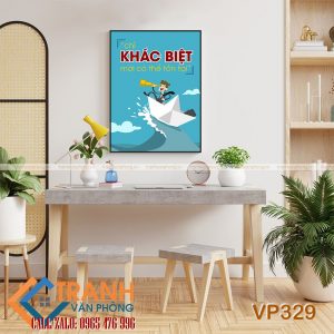 Tranh động lực slogan trang trí - VP329