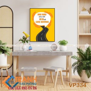 Tranh động lực slogan trang trí - VP334