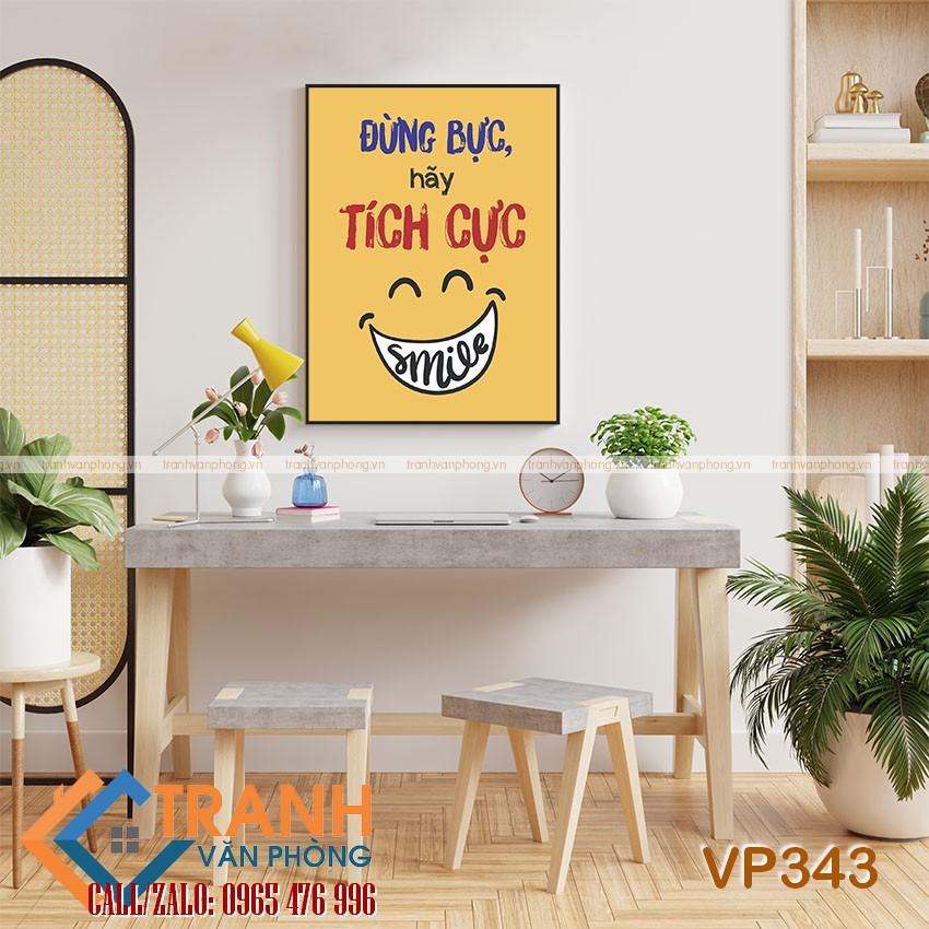 Tranh động lực slogan trang trí - VP343 1 Tranh động lực slogan trang trí - VP343