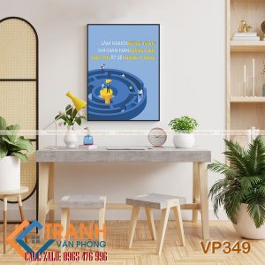 Tranh động lực slogan trang trí - VP349