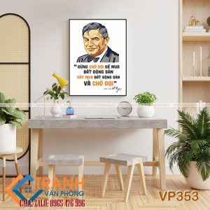 Tranh động lực slogan trang trí - VP353