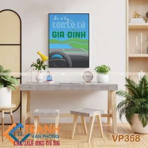 Tranh động lực slogan trang trí - VP358