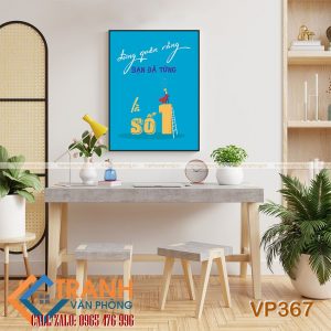 Tranh động lực slogan trang trí - VP367