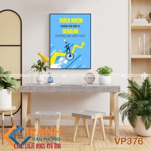 Tranh động lực slogan trang trí - VP376