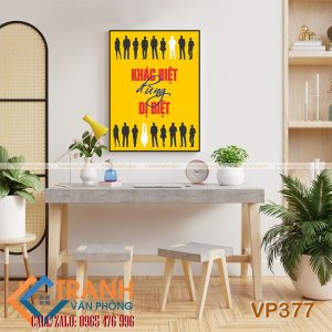Tranh động lực slogan trang trí - VP377