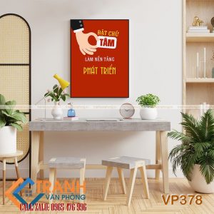 Tranh động lực slogan trang trí - VP378