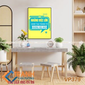 Tranh động lực slogan trang trí - VP379