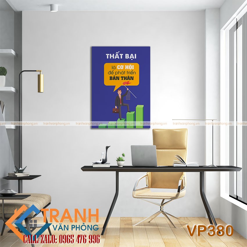 Tranh động lực slogan trang trí - VP380 2 Tranh động lực slogan trang trí - VP380 - Ảnh 2