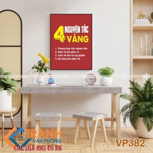 Tranh động lực slogan trang trí - VP382