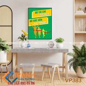 Tranh động lực slogan trang trí - VP383