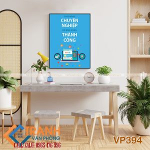 Tranh động lực slogan trang trí - VP394