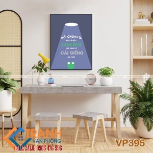 Tranh động lực slogan trang trí - VP395