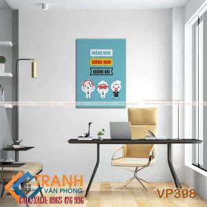 Tranh động lực slogan trang trí - VP398 - Ảnh 2