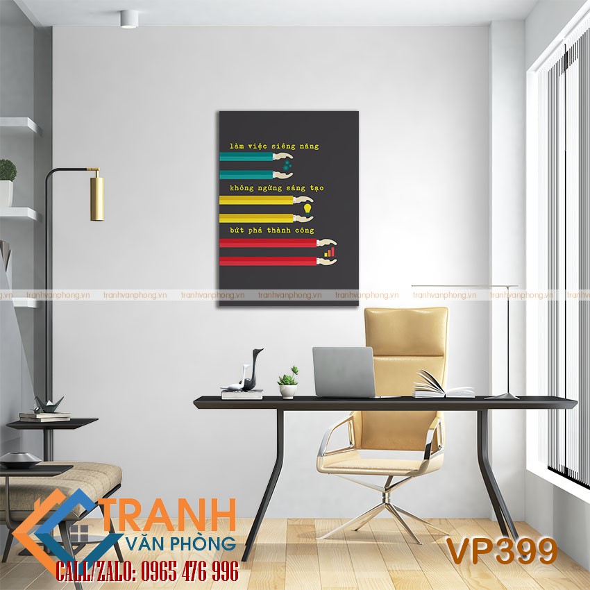 Tranh động lực slogan trang trí - VP399 2 Tranh động lực slogan trang trí - VP399 - Ảnh 2