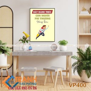 Tranh động lực slogan trang trí - VP400